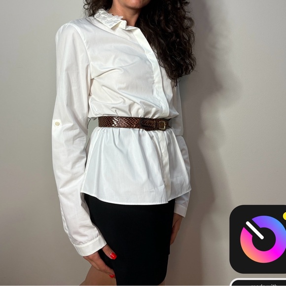 Akris Punto white Button Down - Picture 5 of 8